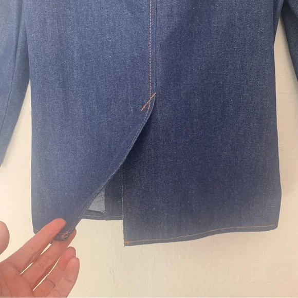 BILLY THE KID Boy’s Vintage 70’s Denim Blazer Western Westerncore Cowboycore 10 - Picture 12 of 16